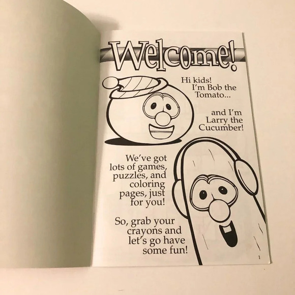 Veggie Tales A Very Veggie  Christmas CD Christmas Album And Activity Book - Picture 11 of 16